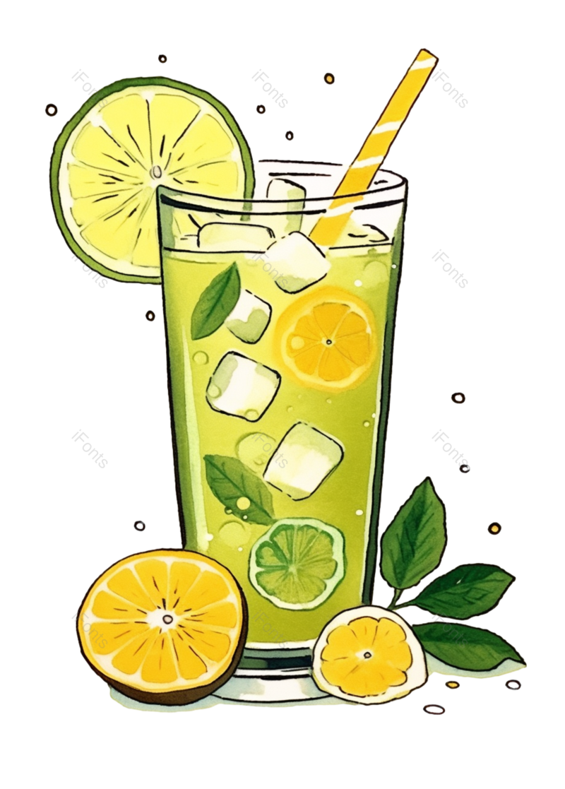 插图图片,清爽元素,夏天PNG,甜品免抠素材
